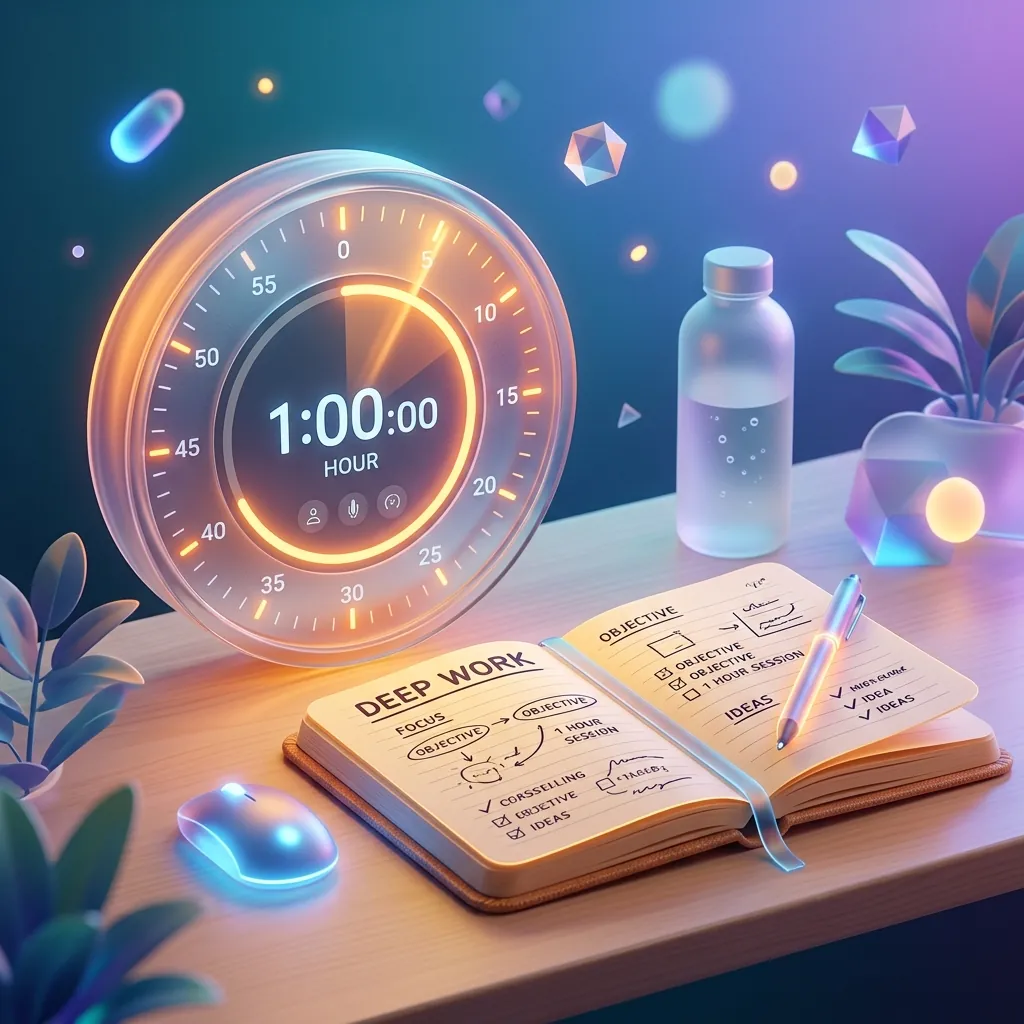 Illustration representing a 1 Hour Timer